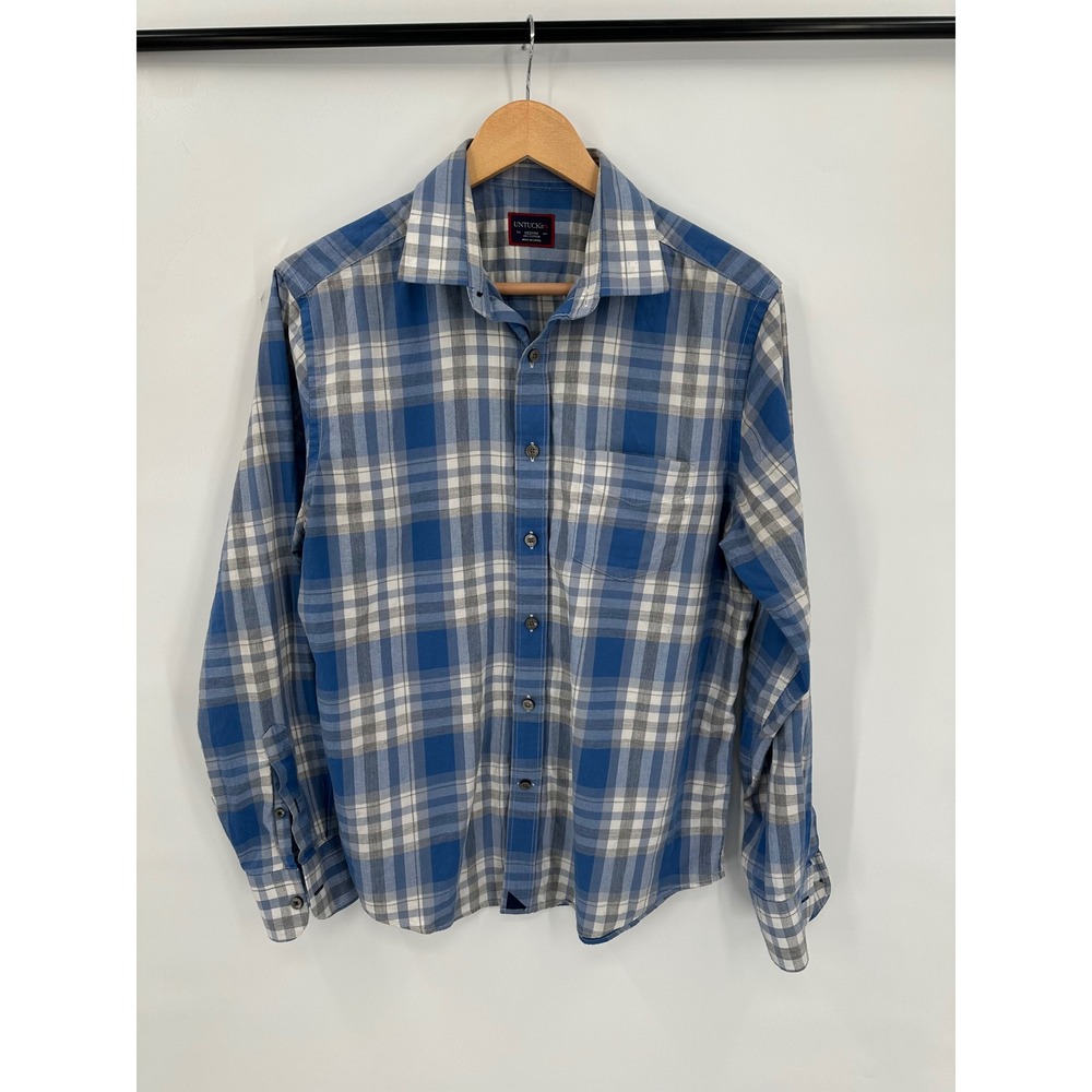 UNTUCKit Plaid Button Down Shirt Men's M Casual Relaxed Basic Outdoors Work
